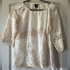 Off White Lace Tunic